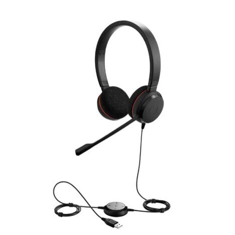 Casti Jabra Evolve 20 Stereo, Microfon integrat, Interfata: USB